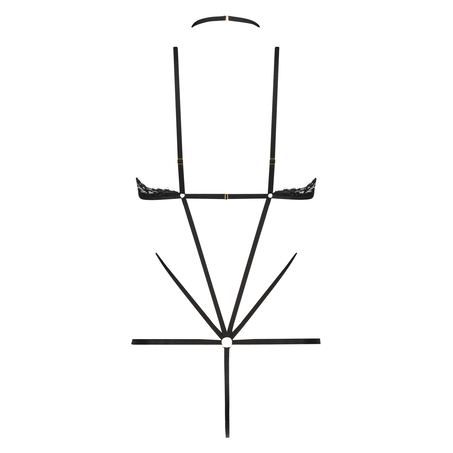 Stormy open crotch body, Black