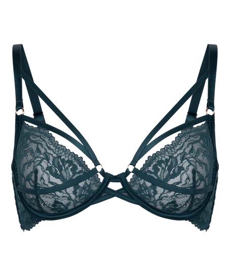Amel Non-Padded Underwired Bra, Blue