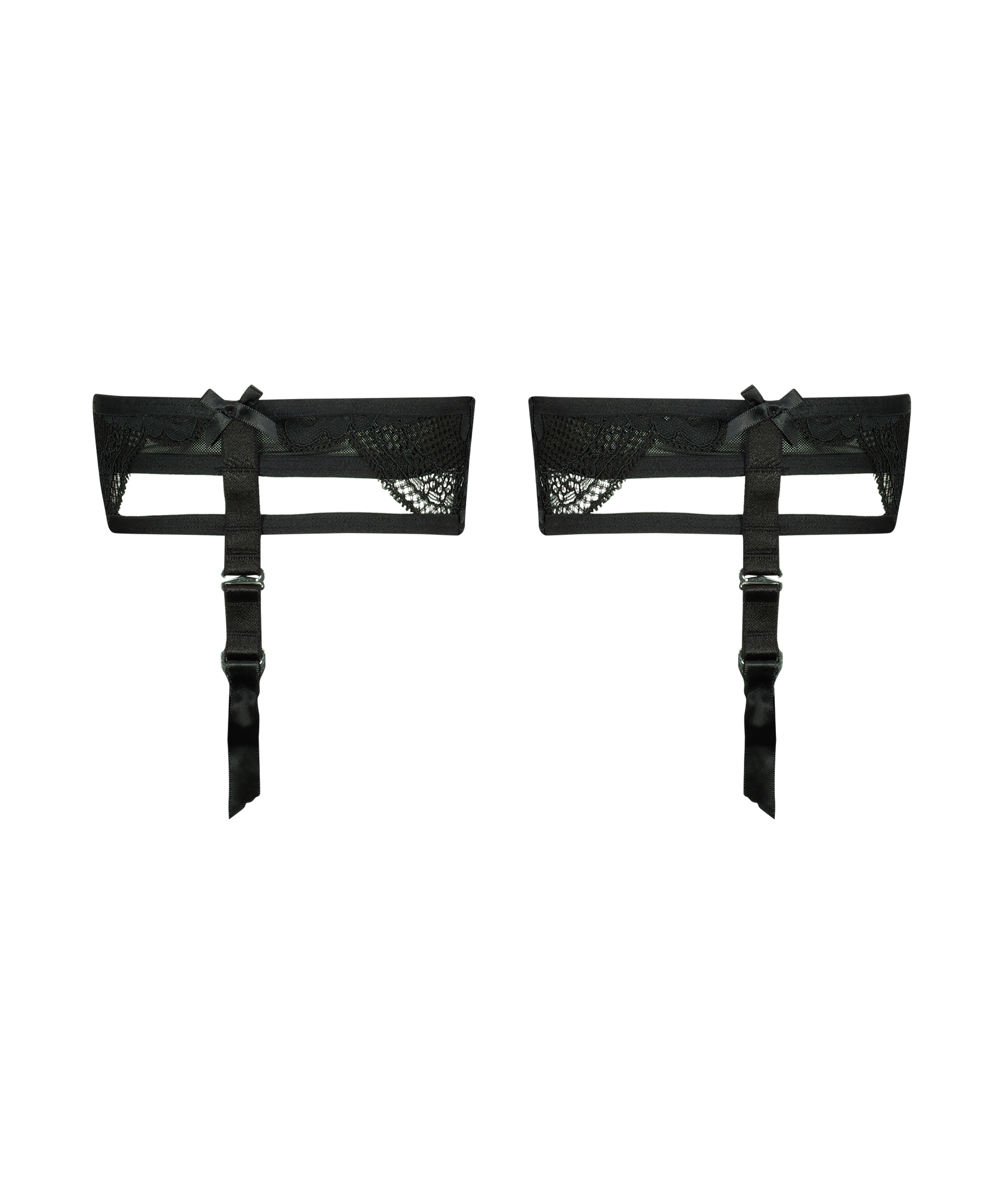 Suspender Cuffs Rebecca Mir, Black, main