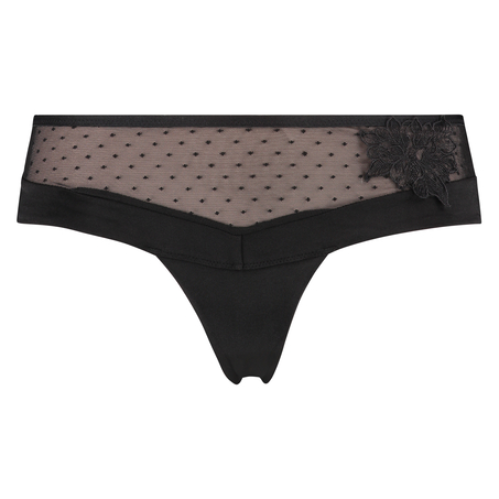 Amelia boxer thong, Black