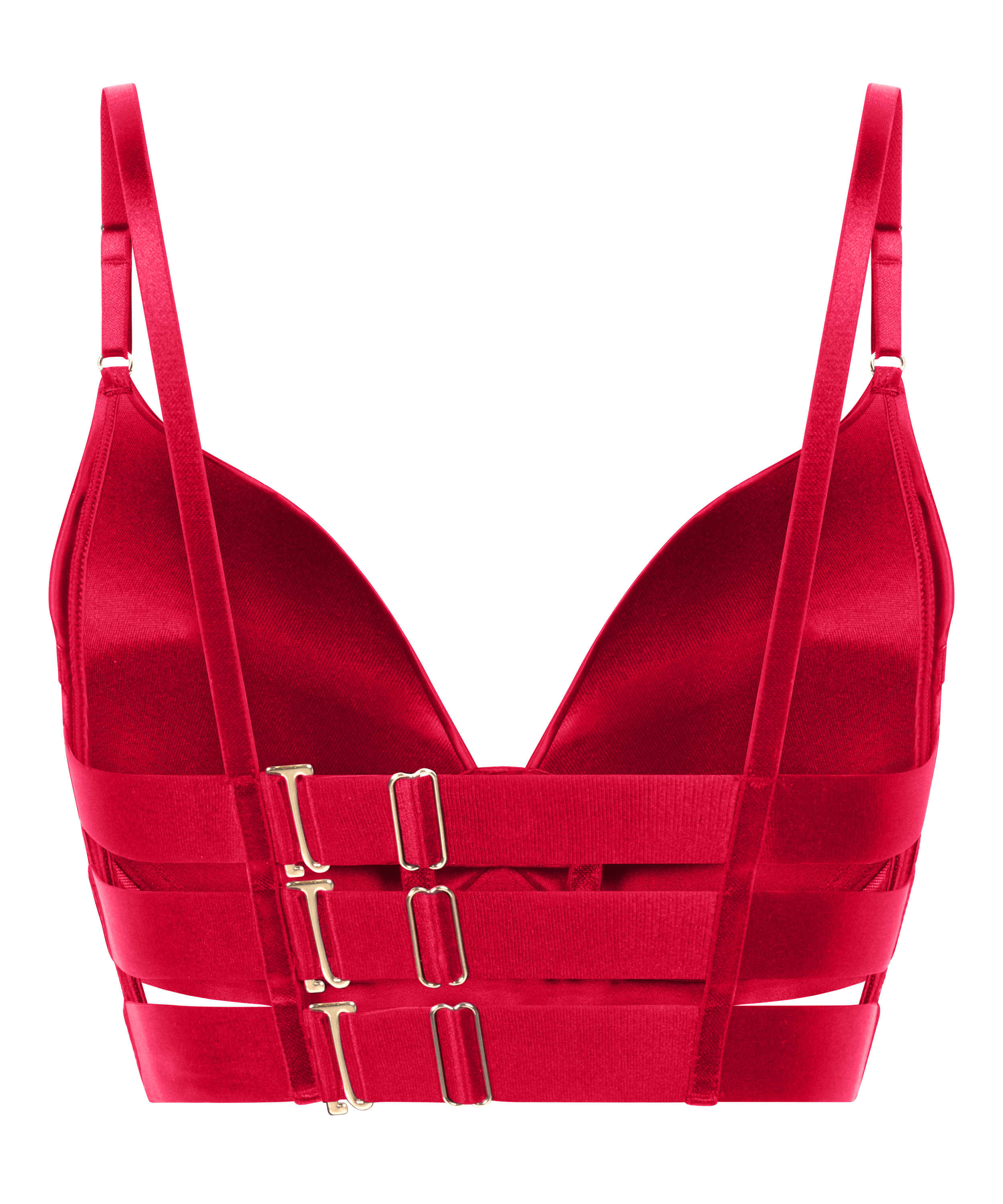 Colette Padded Underwired Longline Push-Up Bra, Pink, main