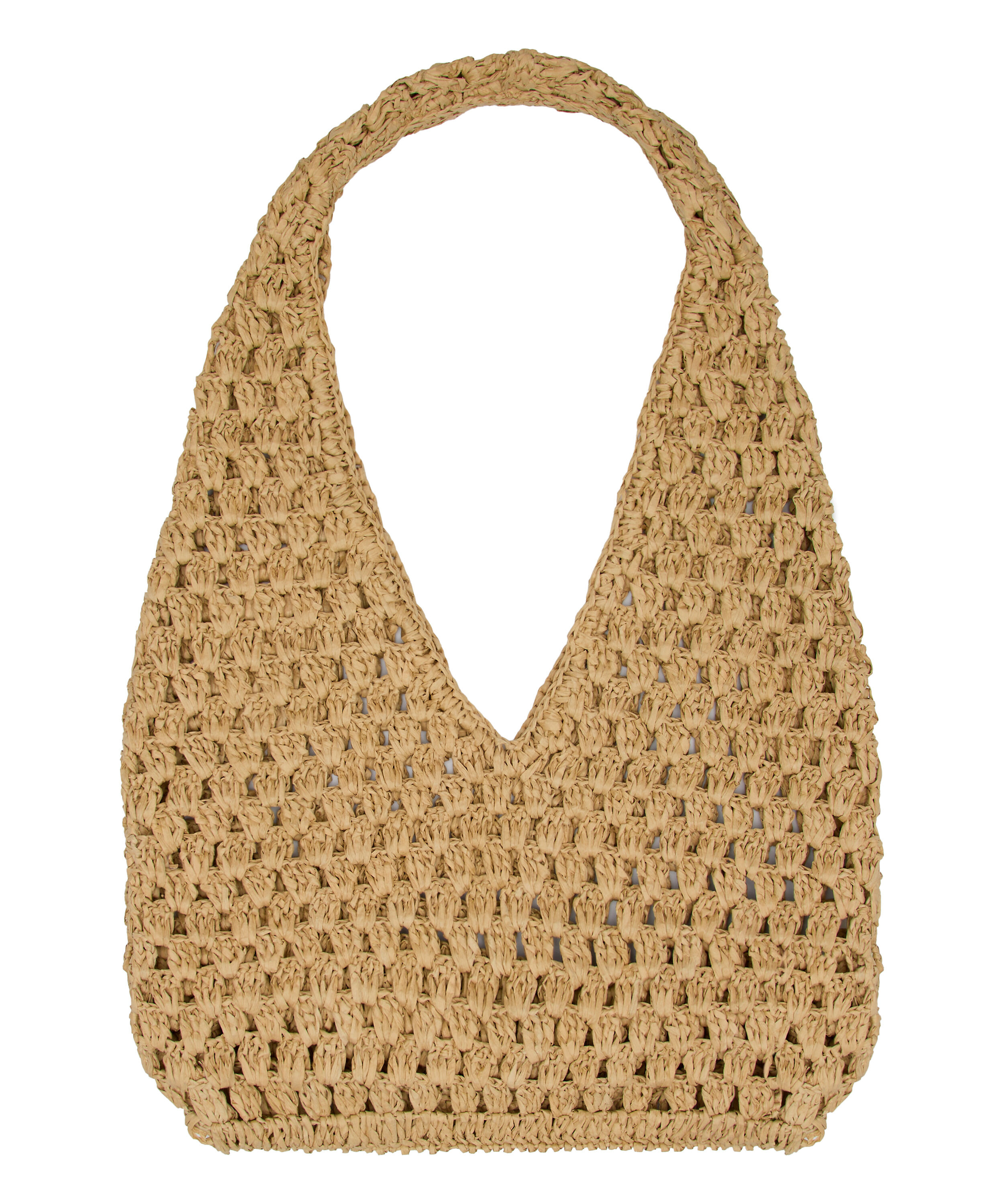 Beach Bag Raffia, Beige