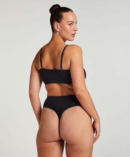 Smooth Bandeau Bralette, Black