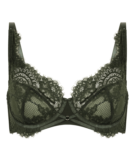 Amara Non-Padded Underwired Bra, Green