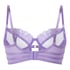 Nienke Non-Padded Underwired Longline Bra, Purple