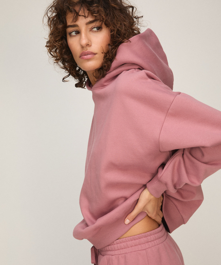 Hoodie Brushed Sweat, Pink