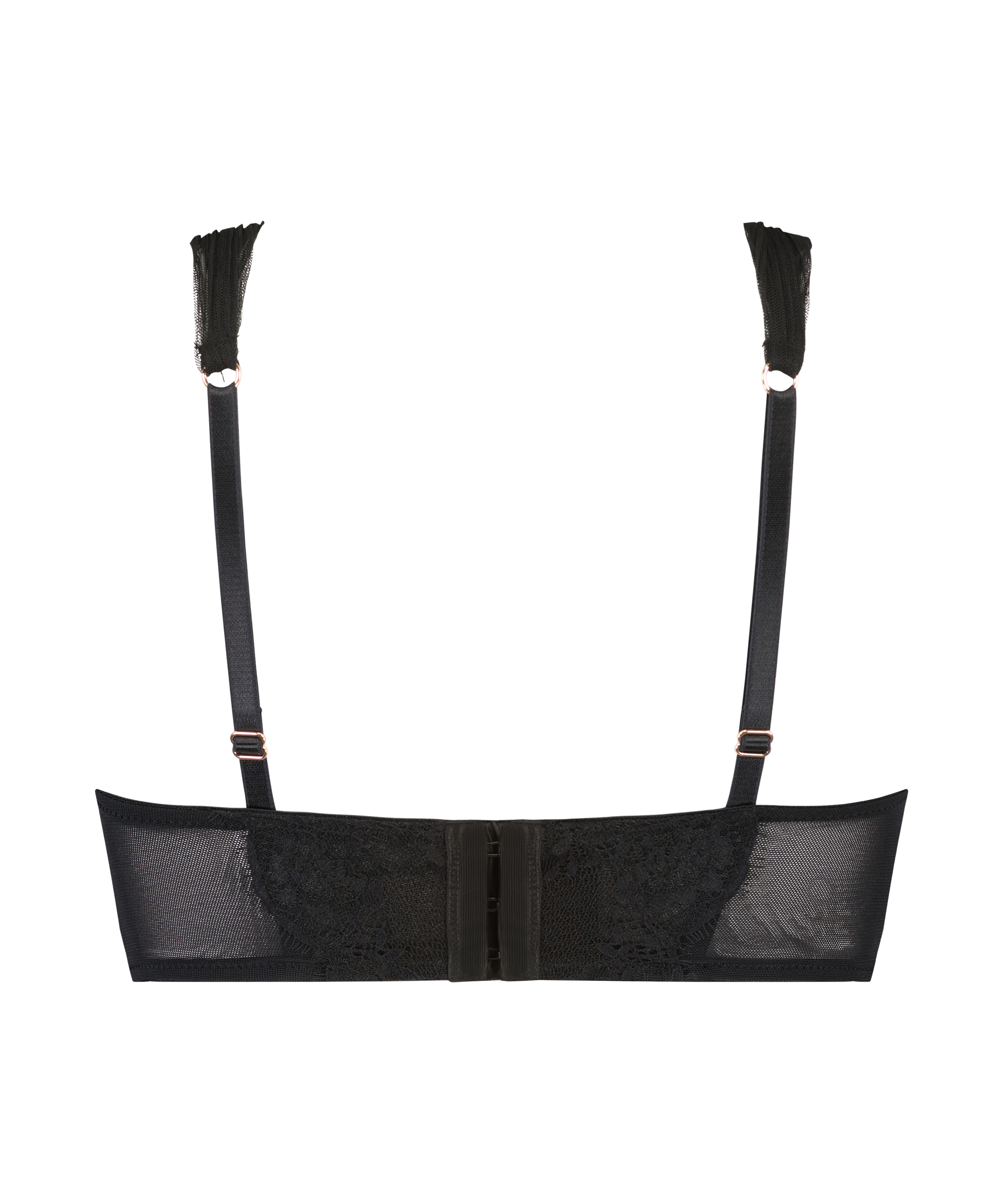 Elissa padded longline underwired bra Lucy Hale, Black, main