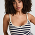 Singlet Rib Jersey Lace, Blue