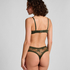 V-shaped Brazilian knickers mesh, Green