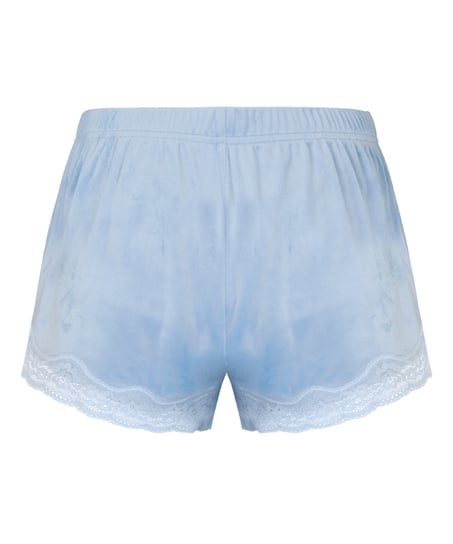 Short Velours Lace, Blue