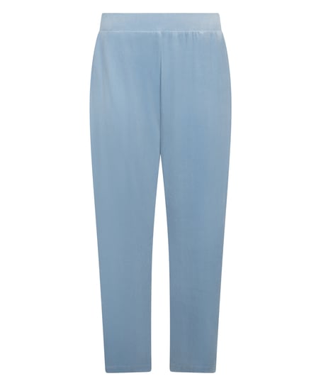 Velours Pyjama Pants, Blue