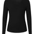 Longsleeved Pyjama Top Henley, Black