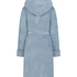 Fleece Bathrobe Short, Blue