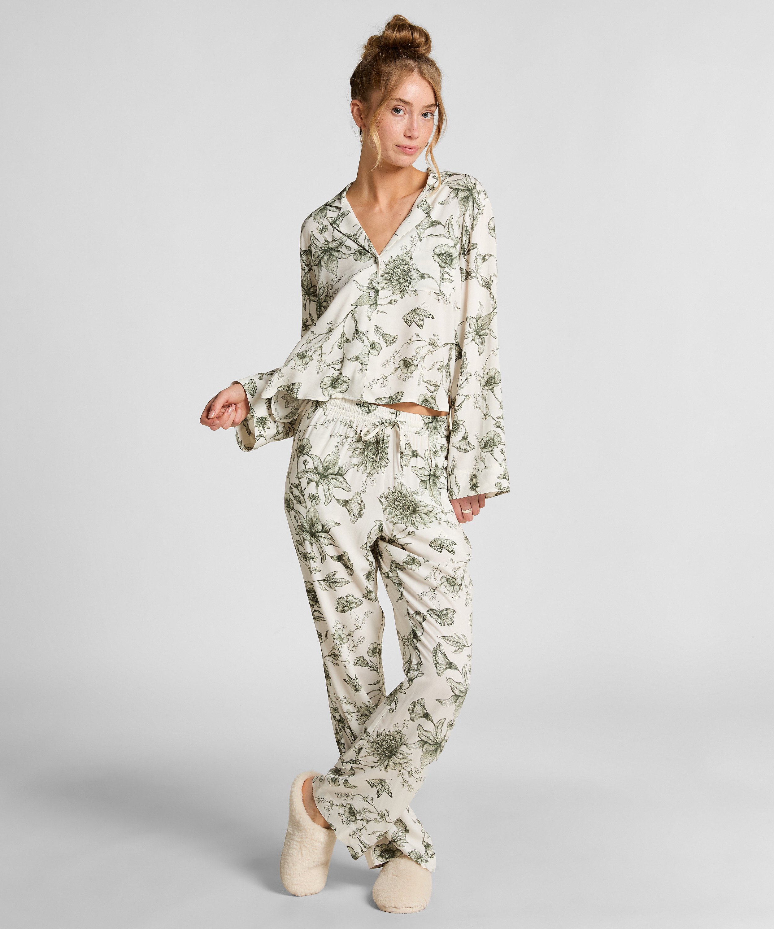 Storylover Pyjama Pants, White, main