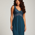 Nora Lace Slip Dress, Blue