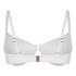 Non-Padded Underwired Bikini Top Crinkle, White