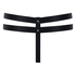 Athena Open Crotch Thong, Black