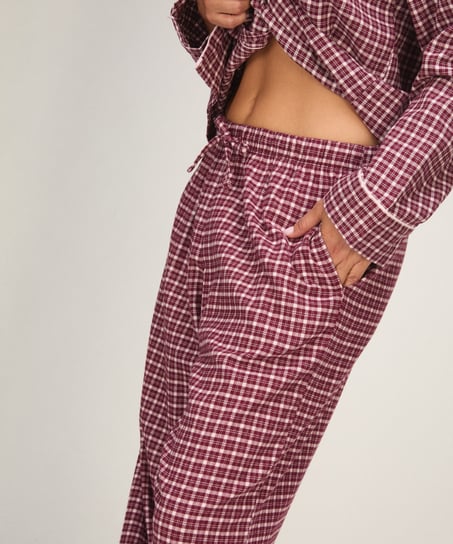 Check Pyjama Pants, Pink