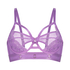 Pleasure Non-Padded Longline Underwired Bra, Purple