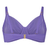 Luxe Non-Padded Underwired Bikini Top, Purple