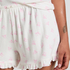 Short Pointelle, White