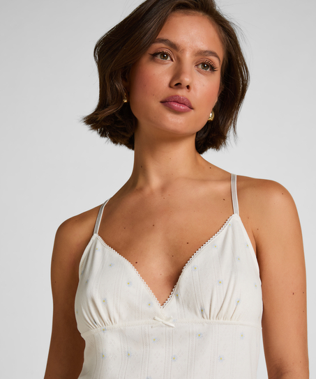 Peonie Slipdress Satin, White