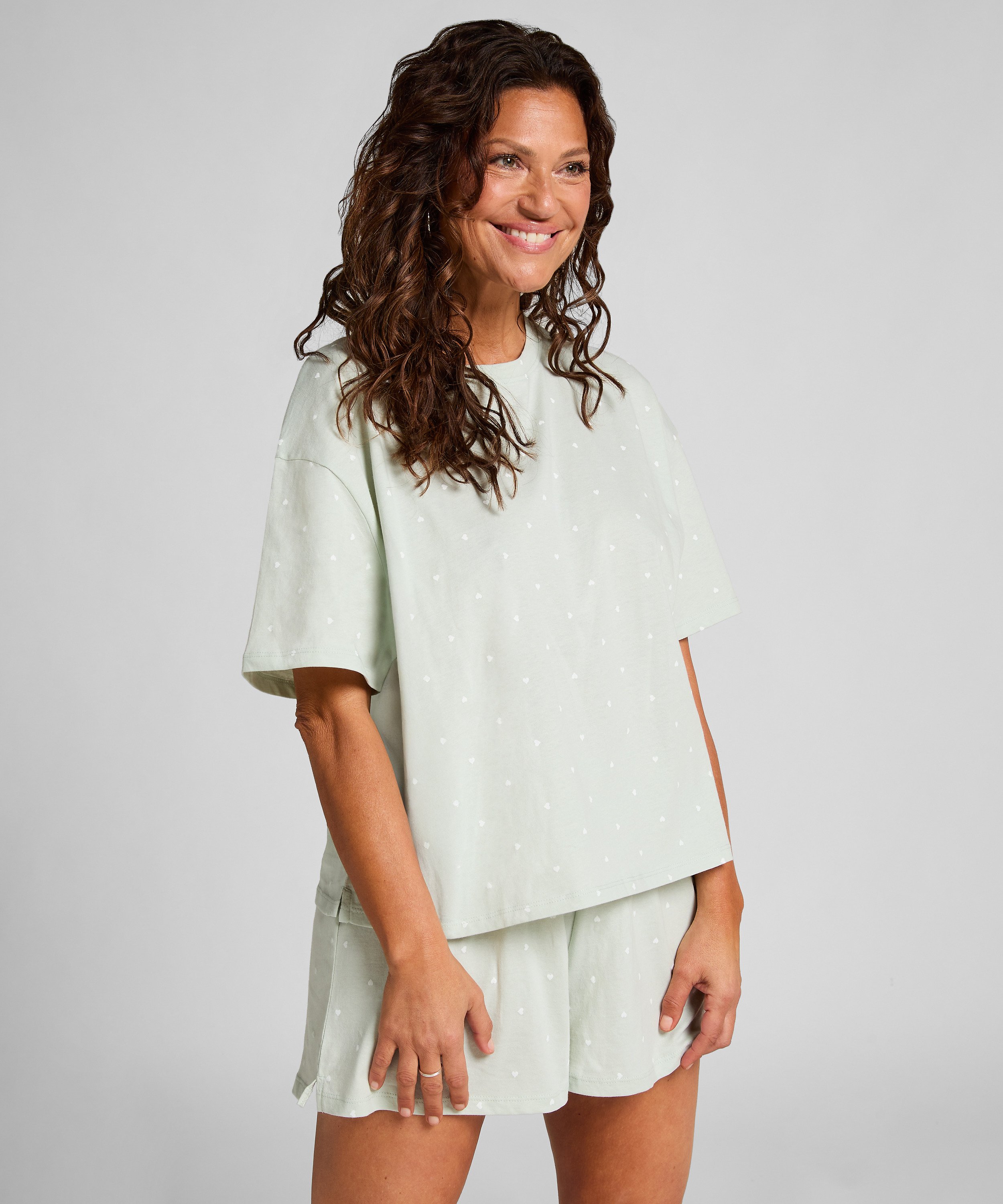 Pyjamaset Cotton, Green, main