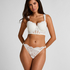 Whitney Padded Underwired Longline Bra, White
