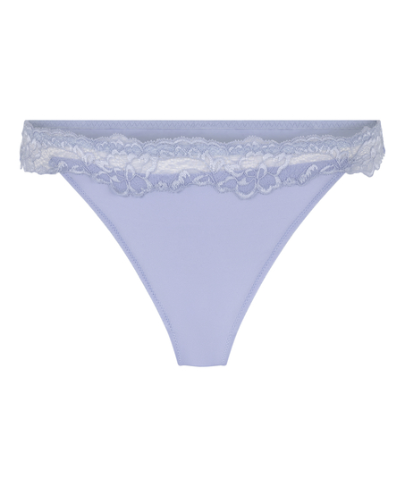 Lace & Shine Thong, Purple