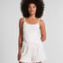 Short Pointelle, White