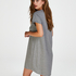 Round Neck Nightshirt, Gray