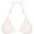 Giselle Triangle Bikini Top, White