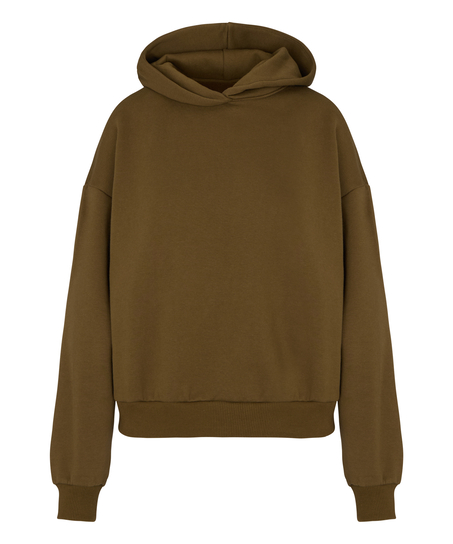 Hoodie brushed sweat, Green