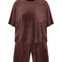 Pyjama Set Velours, Brown