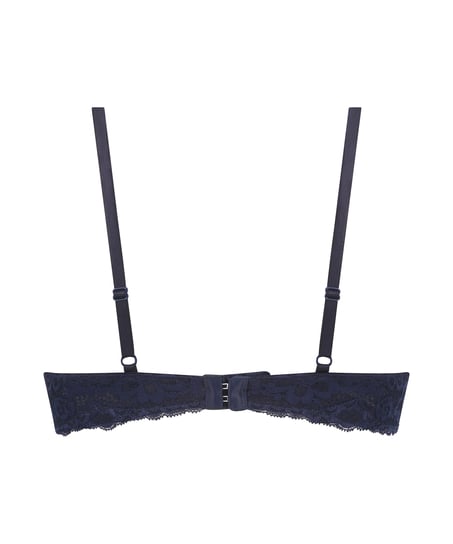 Marine Padded Push-Up Underwired Bra, Blue