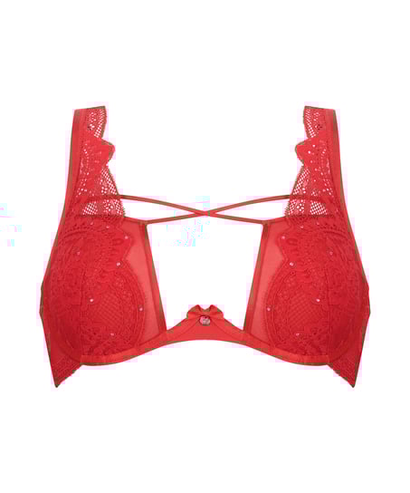 Philomena Non-Padded Underwired Bra, Red