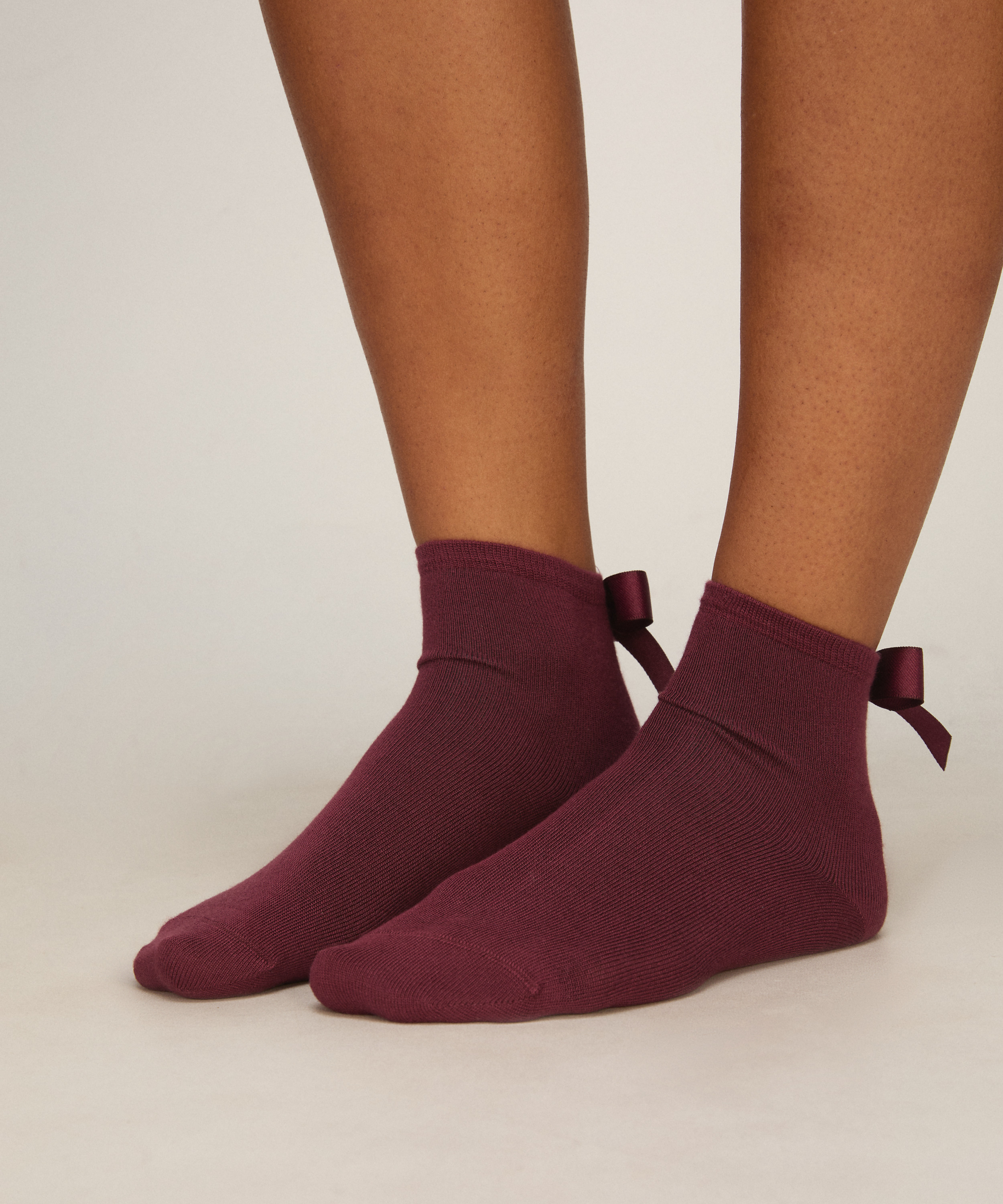 Socks Bow Modal, Red, main