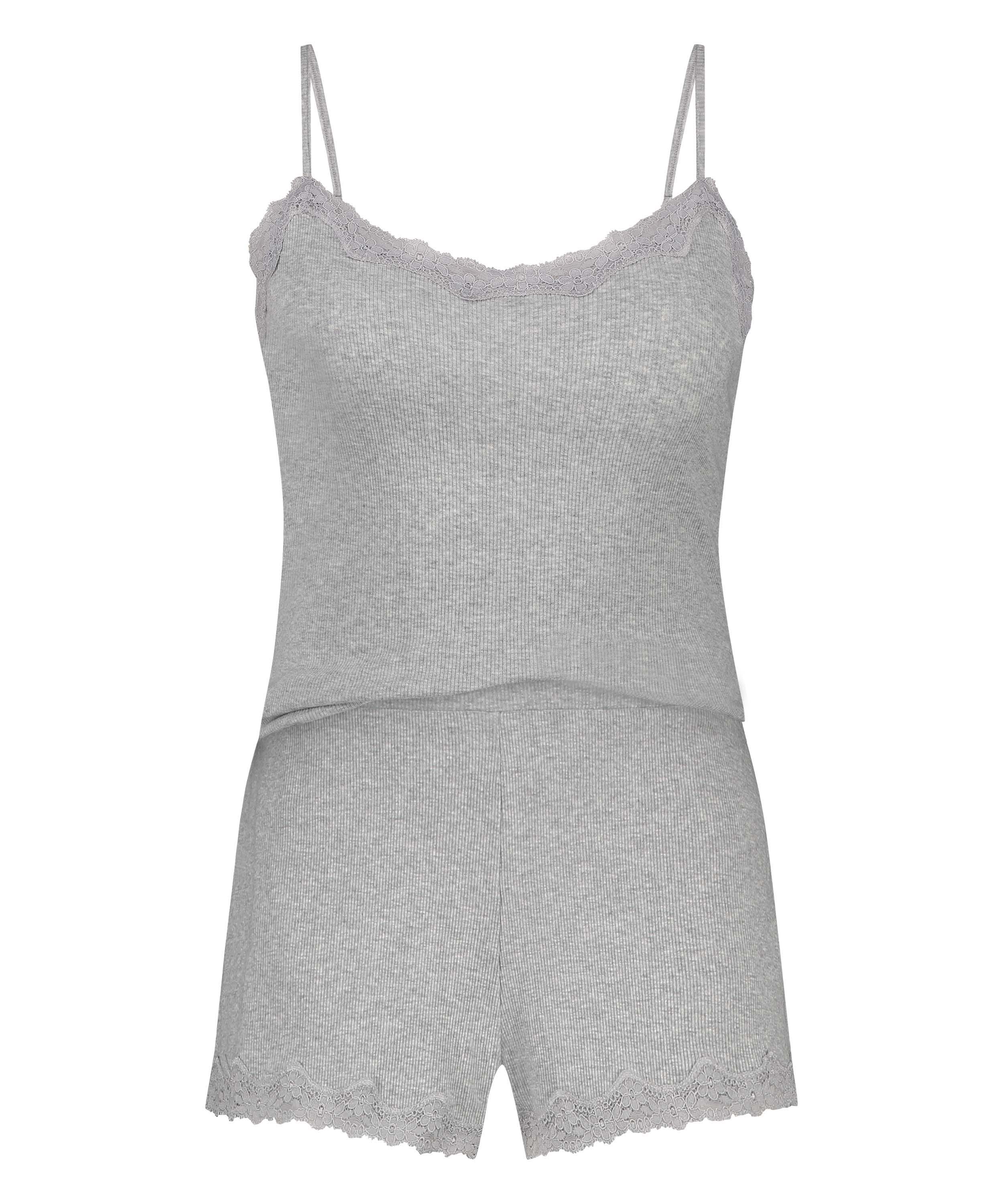 Cami Short Pyjama Set, Gray, main