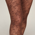 Tight Allover Lace Fishnet, Brown
