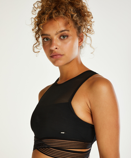 HKMX Sports bra level 1, Black
