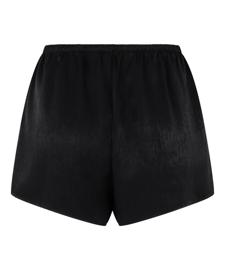 Ayla Satin Shorts, Black