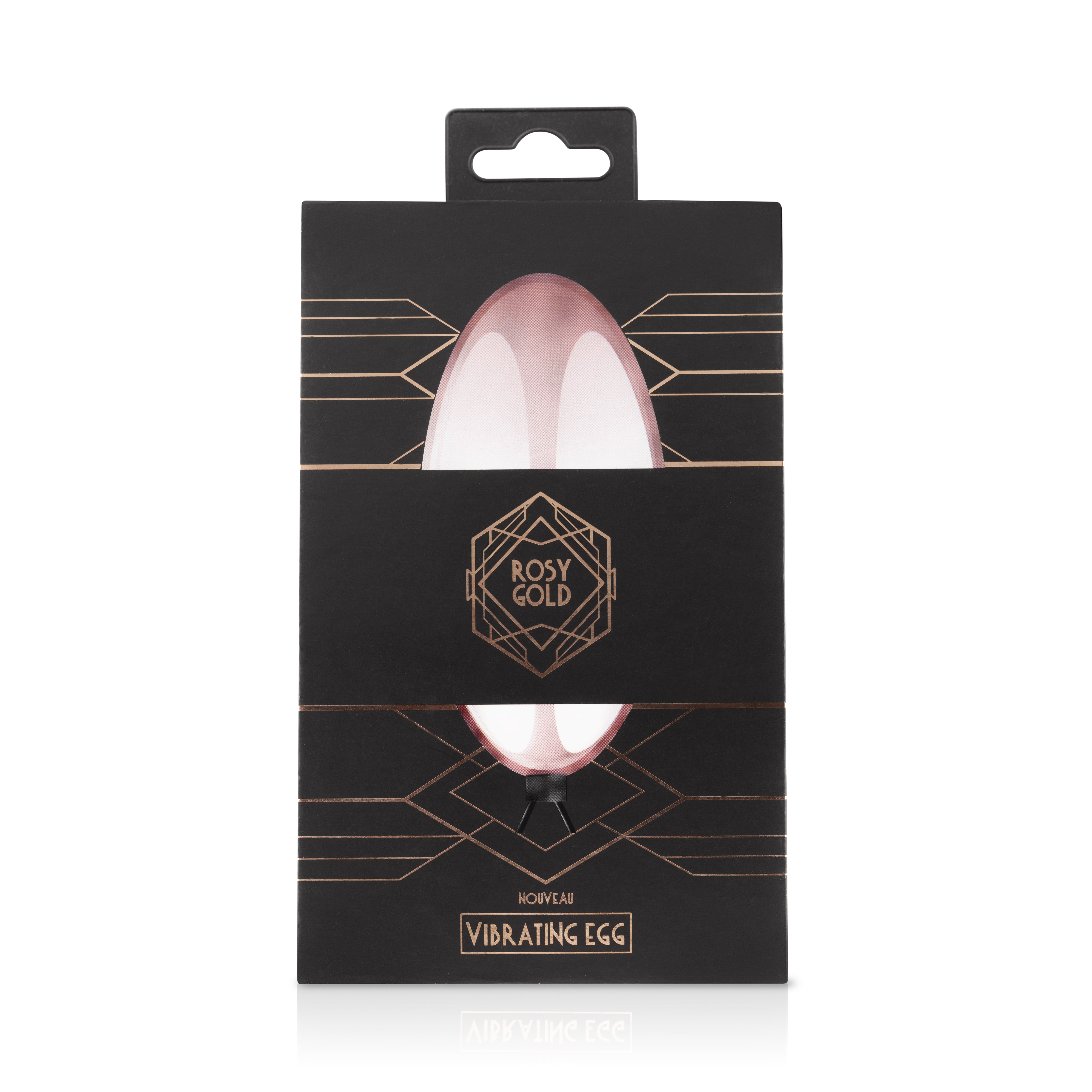 Rosy Gold Vibrating Egg, Black, main