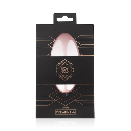 Rosy Gold Vibrating Egg, Black