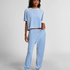 Velours Jogging Pants, Blue