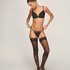 Stay Up 15 Denier Dots, Black