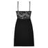 Nora Lace Slip Dress, Black