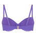 Luxe Padded Underwired Bikini Top, Purple