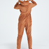 Reindeer Fleece Onesie, Brown