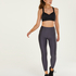 HKMX High waisted sports leggings Shine On, Gray