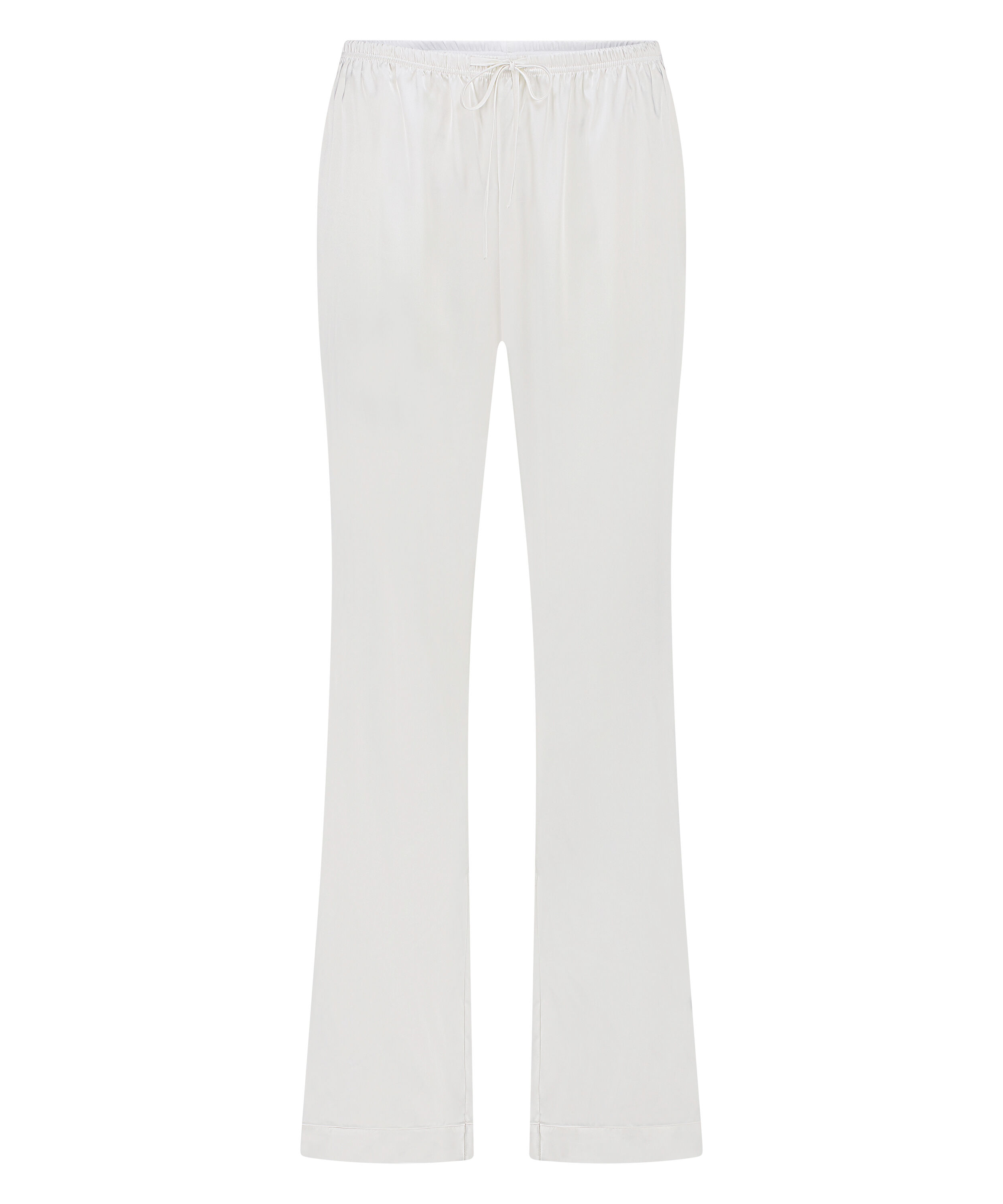 Satin Trousers, White